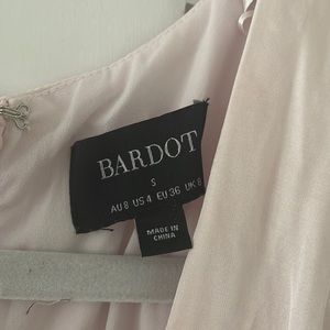 Pink Bardot Maxi Dress. Size S